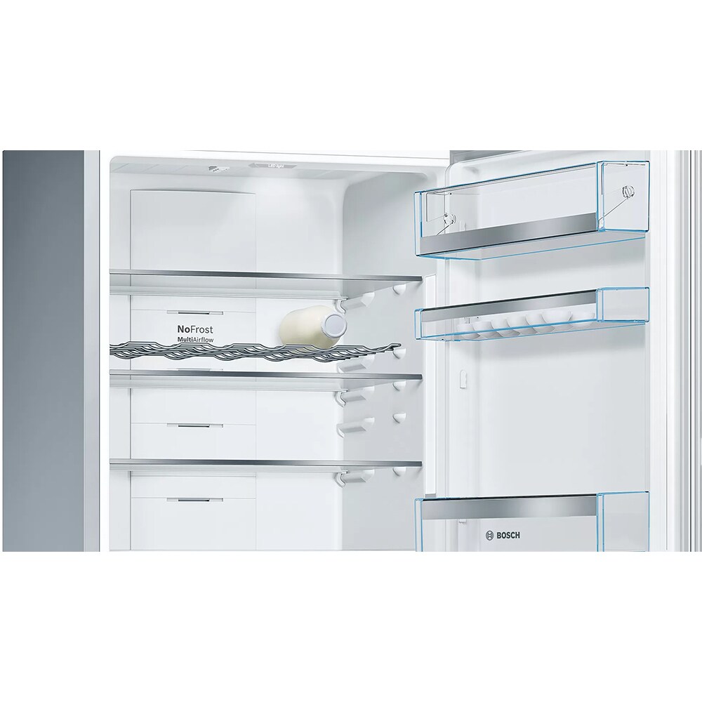 Combina frigorifica BOSCH KGF56PIDP, No Frost, 483 l, H 193 cm, Clasa D, inox antiamprenta