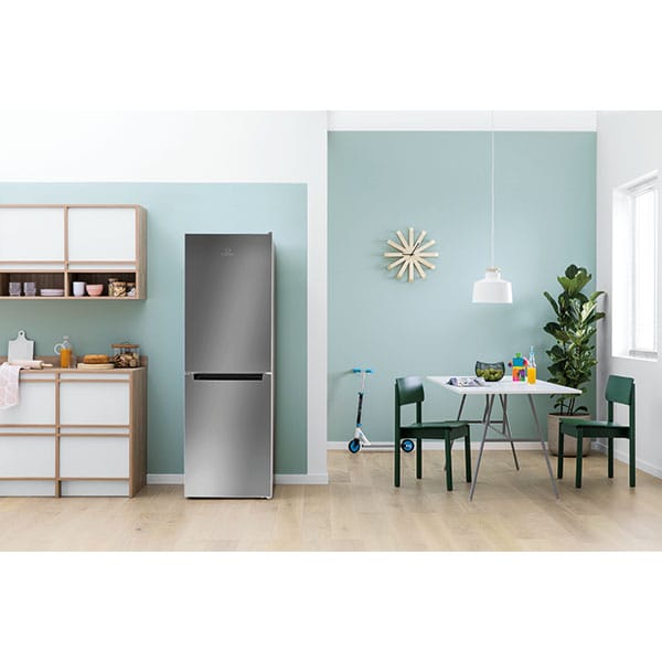 Combina frigorifica INDESIT LI7 SN1E X, No Frost, 295 l, H 176 cm, Clasa F, inox