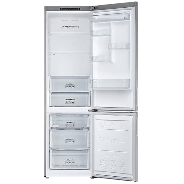 Combina frigorifica SAMSUNG RB37J500MSA/EF, No Frost, 353 l, H 201 cm, Clasa D, All-Around Cooling, gri