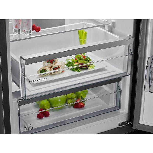 Combina frigorifica AEG RCB736E5MX, No Frost, 367 l, H 201 cm, Clasa E, inox