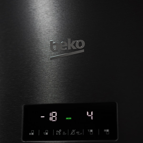 Combina frigorifica BEKO RCNA406E30ZXR, NeoFrost, 362 l, H 203 cm, Clasa A++, dark inox