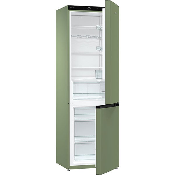 Combina frigorifica GORENJE RK6192AOL4, FrostLess, 324 l, H 185 cm, Clasa A++, verde