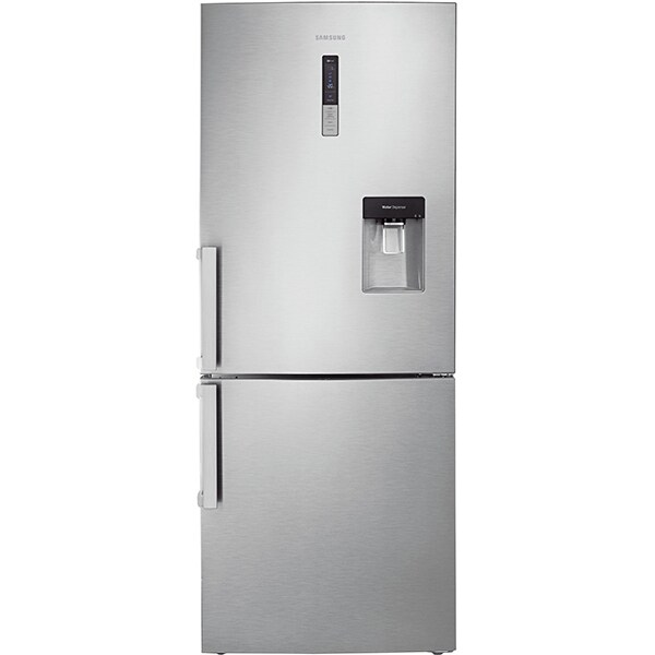 Combina frigorifica SAMSUNG RL4363FBASL, No Frost, 432 l, H 185 cm, Clasa F, Dozator apa, All-Around Cooling, argintiu