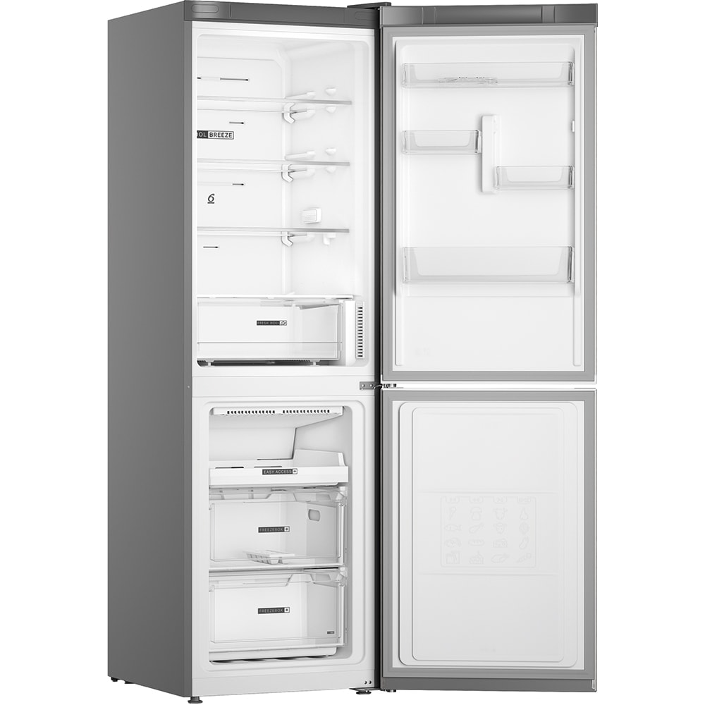 Combina frigorifica WHIRLPOOL W7X 81O OX, Total No Frost, 335 l, H 191 cm, Clasa F, inox