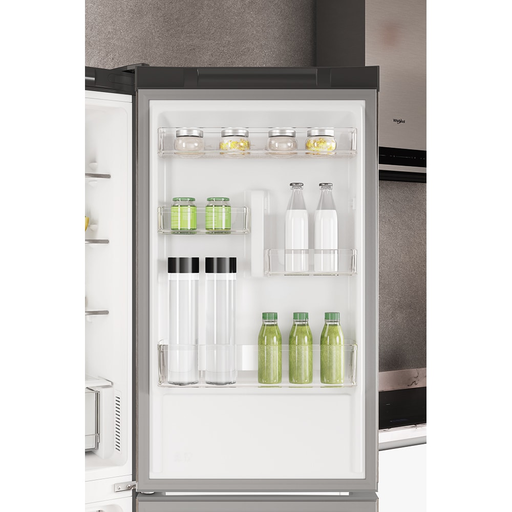 Combina frigorifica WHIRLPOOL W7X 81O OX, Total No Frost, 335 l, H 191 cm, Clasa F, inox