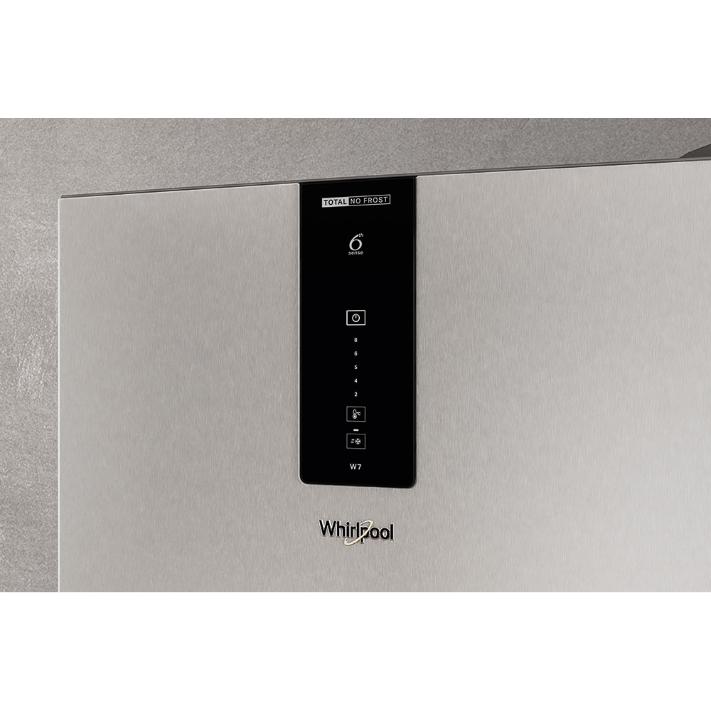 Combina frigorifica WHIRLPOOL W7X 81O OX, Total No Frost, 335 l, H 191 cm, Clasa F, inox