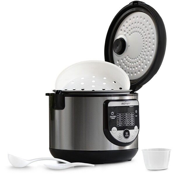 Multicooker DELIMANO 105973384, 5l, 700W, 18 programe, argintiu-negru 