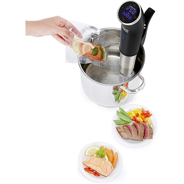 Aparat pentru gatit Sous Vide PRINCESS 126700301001, 1200W, argintiu-negru