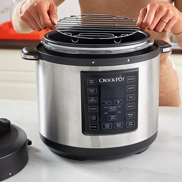 Multicooker CROCK-POT Express CSC051X-DIM, 5.6l, 1000W, 8 programe, argintiu-negru