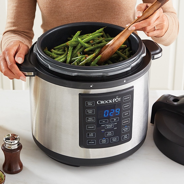 Multicooker CROCK-POT Express CSC051X-DIM, 5.6l, 1000W, 8 programe, argintiu-negru