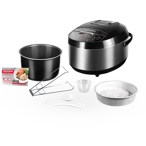 Multicooker REDMOND RMC-M4510E, 5l, 1000W, 40 programe, argintiu-negru