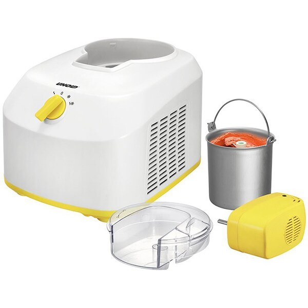 Aparat de facut inghetata UNOLD U48879, 1l, 135W, alb-galben 