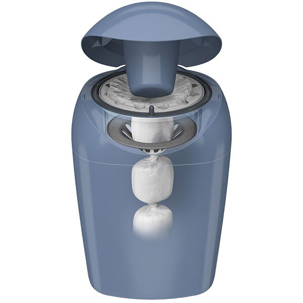 Cos scutece TOMMEE TIPPEE Sangenic Tec, 28 scutece, albastru