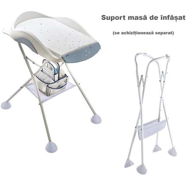 Masa de infasat BEABA Camele'o Mineral B920290, alb-albastru