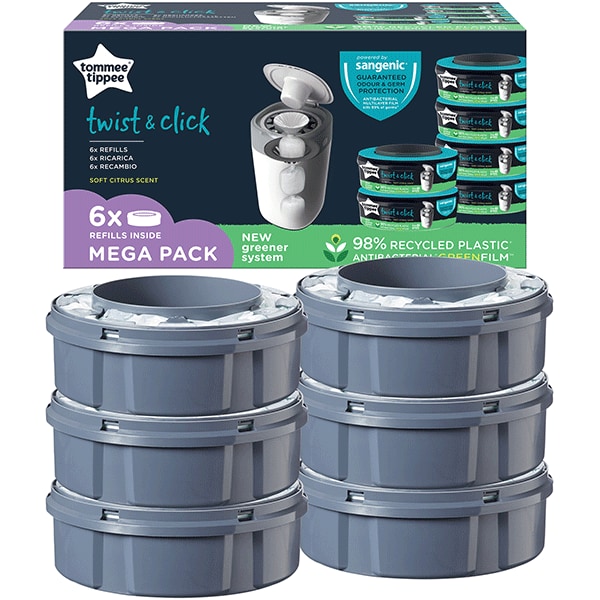 Rezerve TOMMEE TIPPEE Sangenic Twist&Click TT0129, 6 buc