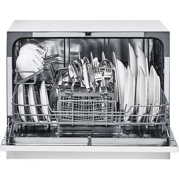 Masina de spalat vase independenta CANDY CDCP 6, 6 seturi, 6 programe, 55 cm, Clasa F, alb