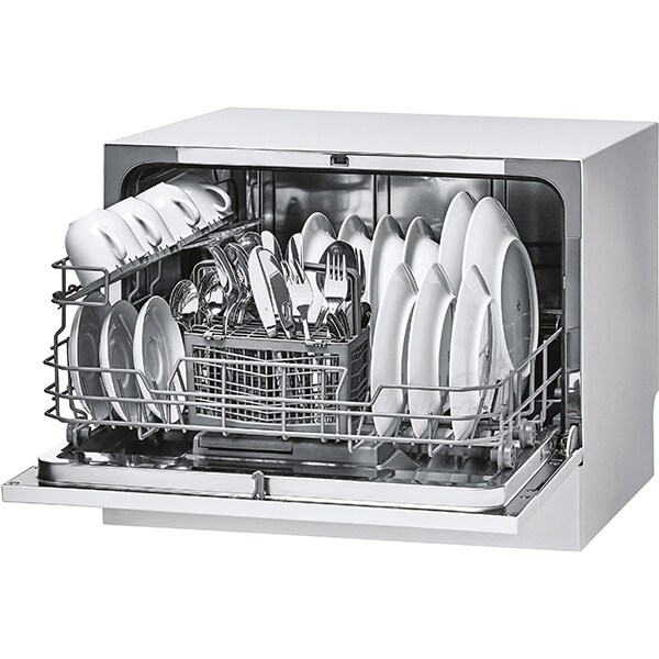 Masina de spalat vase independenta CANDY CDCP 6, 6 seturi, 6 programe, 55 cm, Clasa F, alb