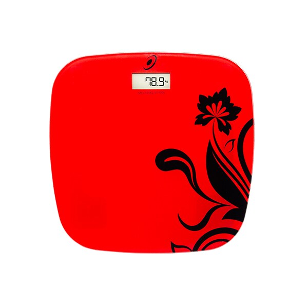 Cantar de persoane E-BODA CEP1017R, electronic, 180kg, plastic, rosu