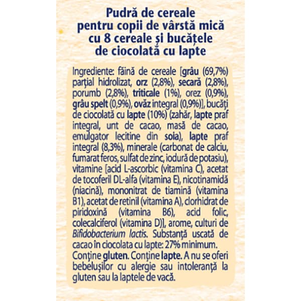 Cereale NESTLE Stracciatella 12403504, 12 luni+, 250g