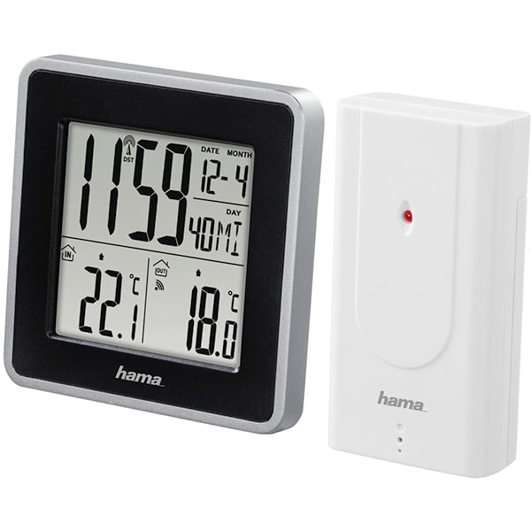 Statie meteo HAMA EWS Intro cu radio si alarma, alb