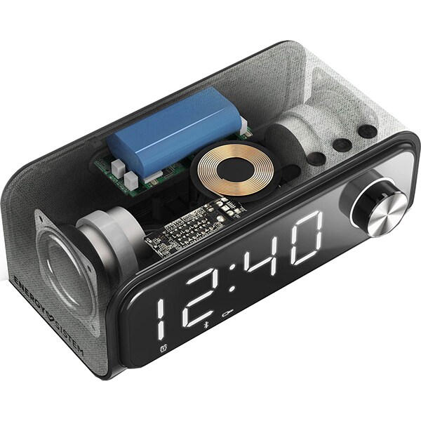 Radio cu ceas ENERGY SISTEM 4, Bluetooth, negru