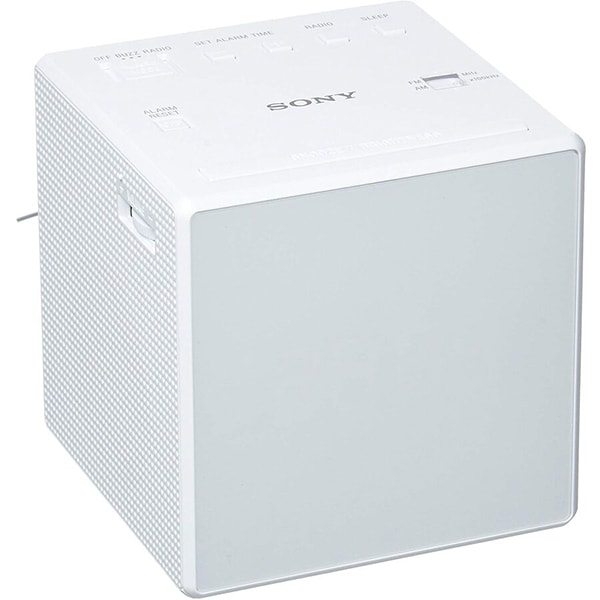 Radio cu ceas SONY ICF-C1W, FM, alb