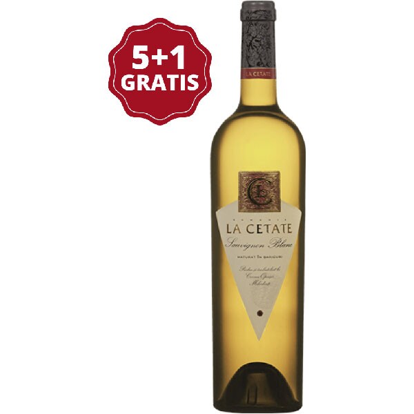 Vin alb sec Crama Oprisor La Cetate Sauvignon Blanc, 0.75L, 5+1 sticle