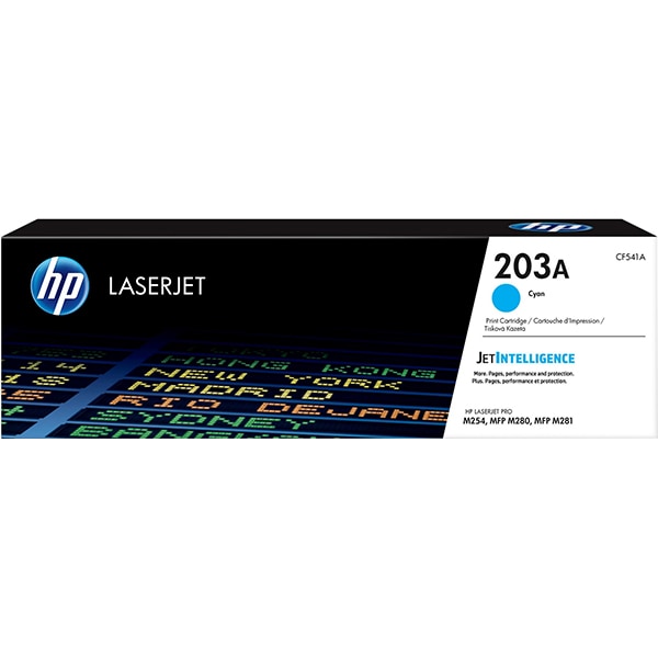 Toner original HP 203A (CF541A), cyan