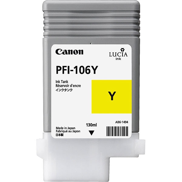 Cartus original CANON PFI-106 Y, galben