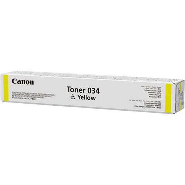 Toner original CANON 034 Y, galben