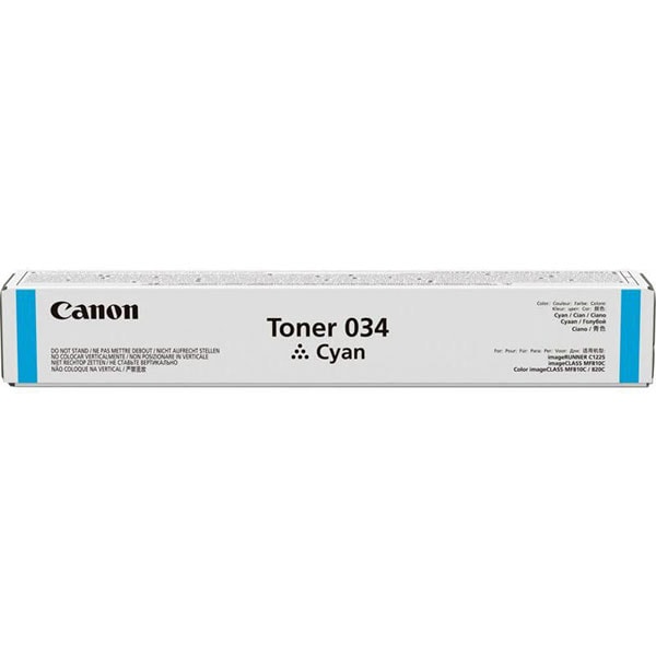 Toner original CANON 034 C, Cyan