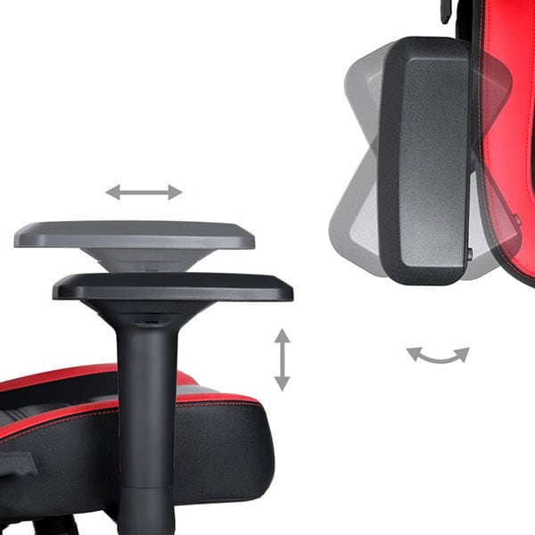 Scaun gaming MARVO CH-118, negru-rosu