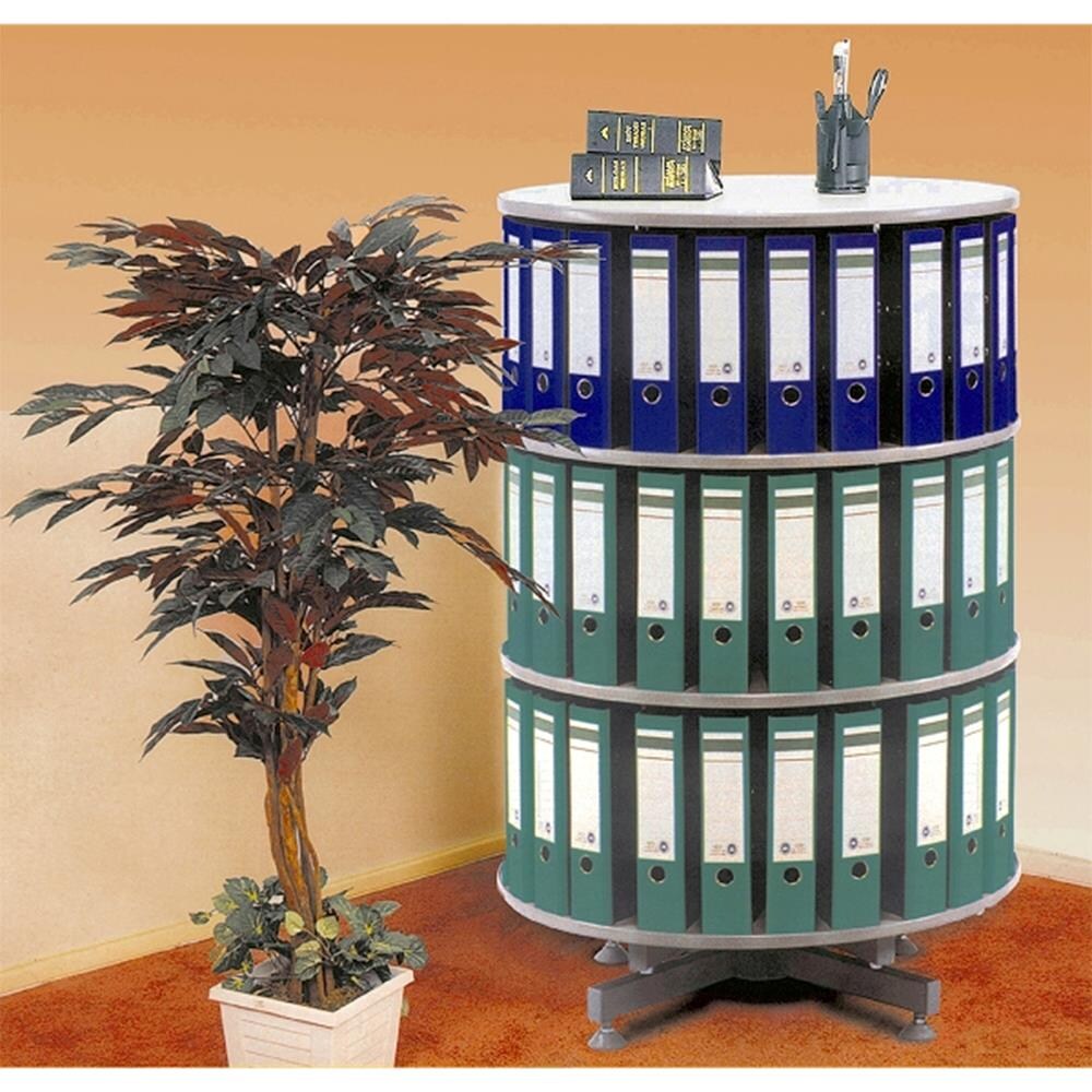 Coloana rotativa pentru bibliorafturi CEHA, 80 x 93 cm, PFL, gri