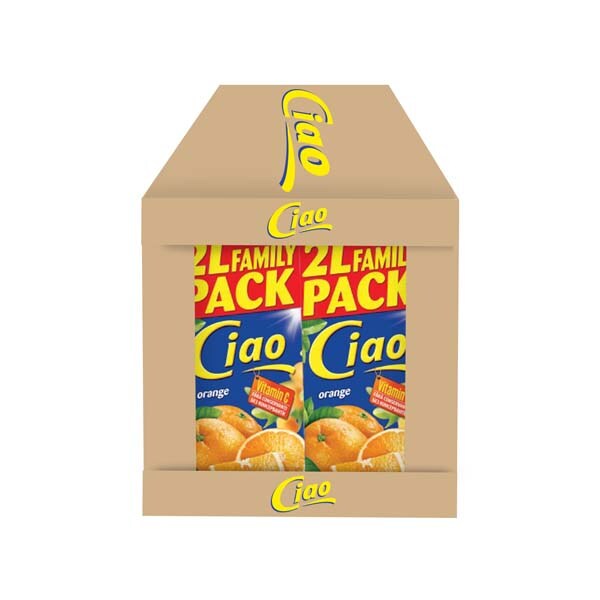 Bautura racoritoare necarbogazoasa CIAO Portocale bax 2L x 6 cutii