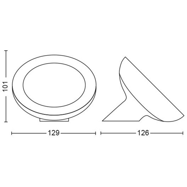 Lampa de birou smart PHILIPS Hue 8718699771126, 7.1W, 500lm, lumina RGB, negru