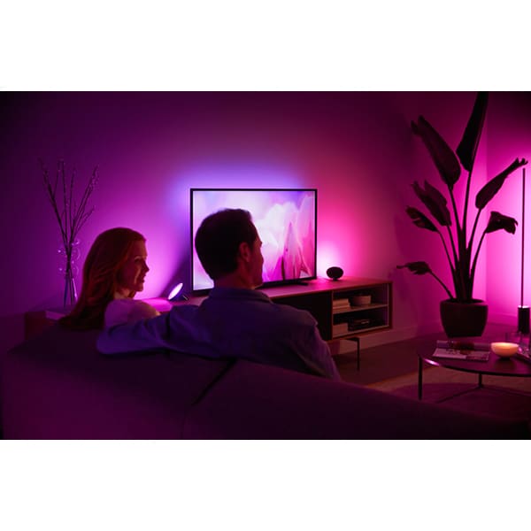 Lampa de birou smart PHILIPS Hue 8718699771126, 7.1W, 500lm, lumina RGB, negru
