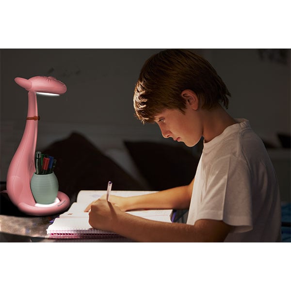 Lampa de veghe LED PROMATE TOM, 6W, forma pisica, roz