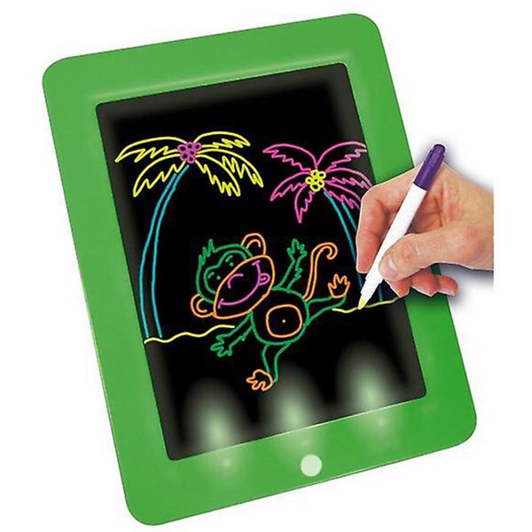 Tabla de desenat cu lumini MEDIASHOP Starlyf Fantastic Pad M22120, 3 ani+, verde-negru
