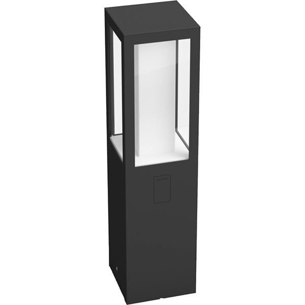 Stalp iluminat smart PHILIPS Hue 8718696170526, extensie, 2x8W, 1200lm, IP44, RGB, negru