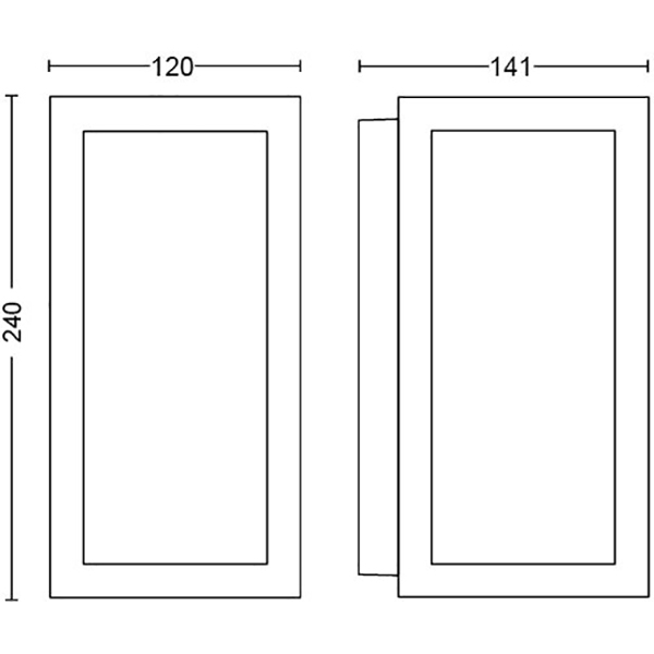 Aplica LED smart PHILIPS Hue 8718696170489, 2x8W, 1200lm, IP44, RGB, negru