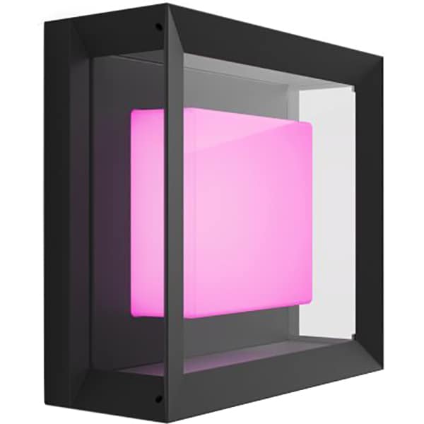 Aplica LED smart PHILIPS Hue 8718696170564, 15W, 1150lm, IP44, RGB, negru