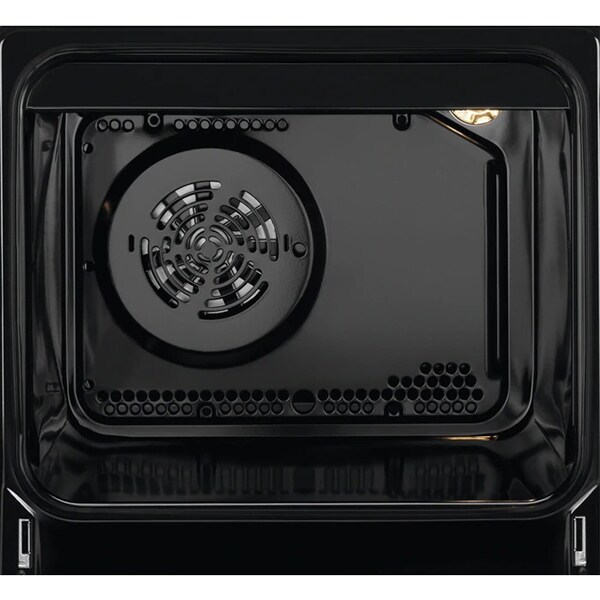 Aragaz AEG CKB56471BW, 4 arzatoare, Gaz + Electric, L 50 cm, Grill, alb