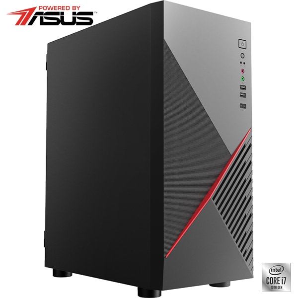 Sistem Desktop PC MYRIA Manager V49W Powered by ASUS, Intel I7-10700F 4.8GHz, 16GB, 1TB + SSD 480GB, NVIDIA GeForce GT 730 2GB, Windows 11 Home