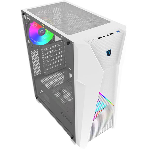 Sistem Desktop PC MYRIA Style V69 Powered by Asus, AMD Ryzen 5 5600G pana la 4.4GHz, 16GB, SSD 960GB, NVIDIA GeForce GTX 1660 Super 6GB, Ubuntu