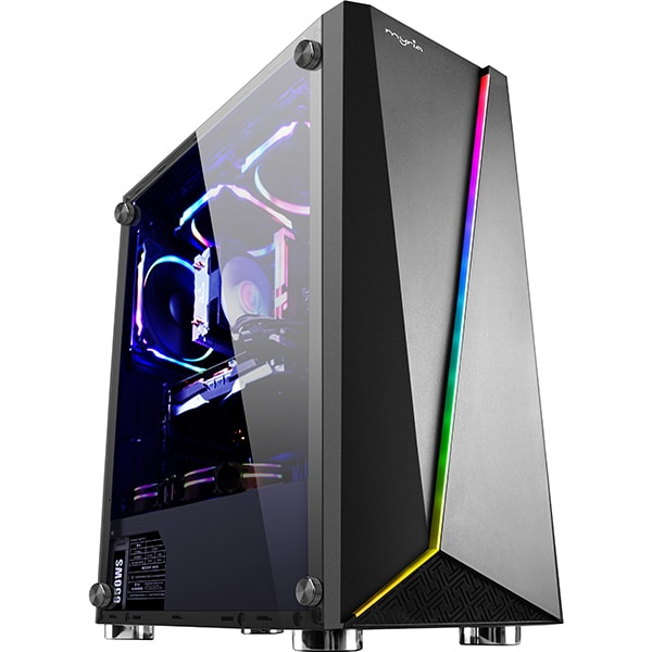 Sistem Desktop Gaming MYRIA Vision V29, Intel I5-8400 pana la 4GHz, 16GB, 1TB + SSD 120GB, AMD Radeon RX 580 8GB, Ubuntu