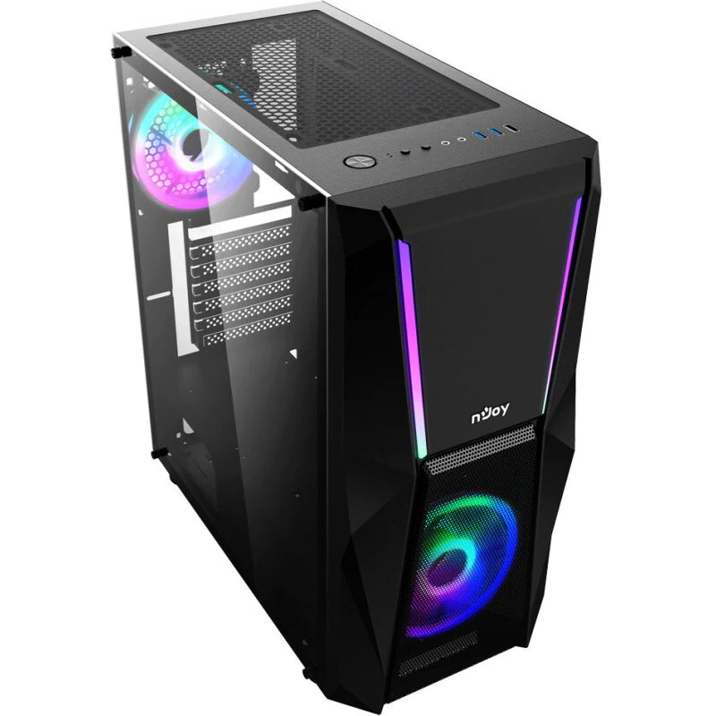 Sistem Desktop Gaming PC MYRIA Vision V42 Powered by ASUS, Intel Core i7-9700F pana la 4.7GHz, 32GB, 1TB + SSD 480GB, NVIDIA GeForce RTX 3060 Ti 8GB, Ubuntu