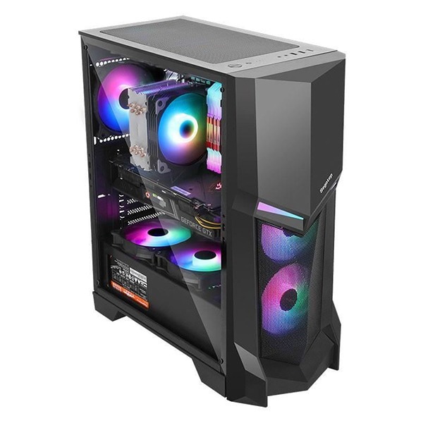 Sistem Desktop PC MYRIA Vision 47W Powered by ASUS, Intel Core i9-10850K pana la 5.2GHz, 32GB, HDD 1TB + SSD 480GB, NVIDIA GeForce RTX 3070 8GB, Windows 10 Home