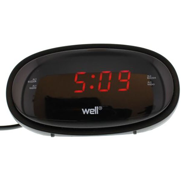 Radio cu ceas WELL Relax, FM, negru