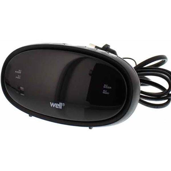 Radio cu ceas WELL Relax, FM, negru