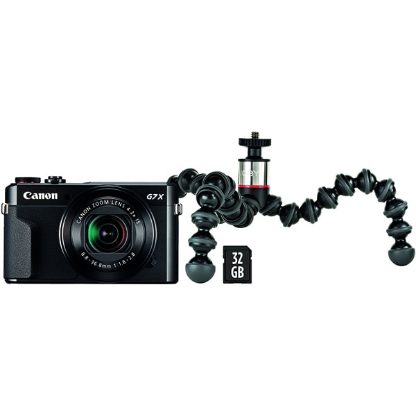 Aparat foto digital CANON Powershot G7 Mark II, 20.1 MP, Full HD, Wi-Fi, negru
